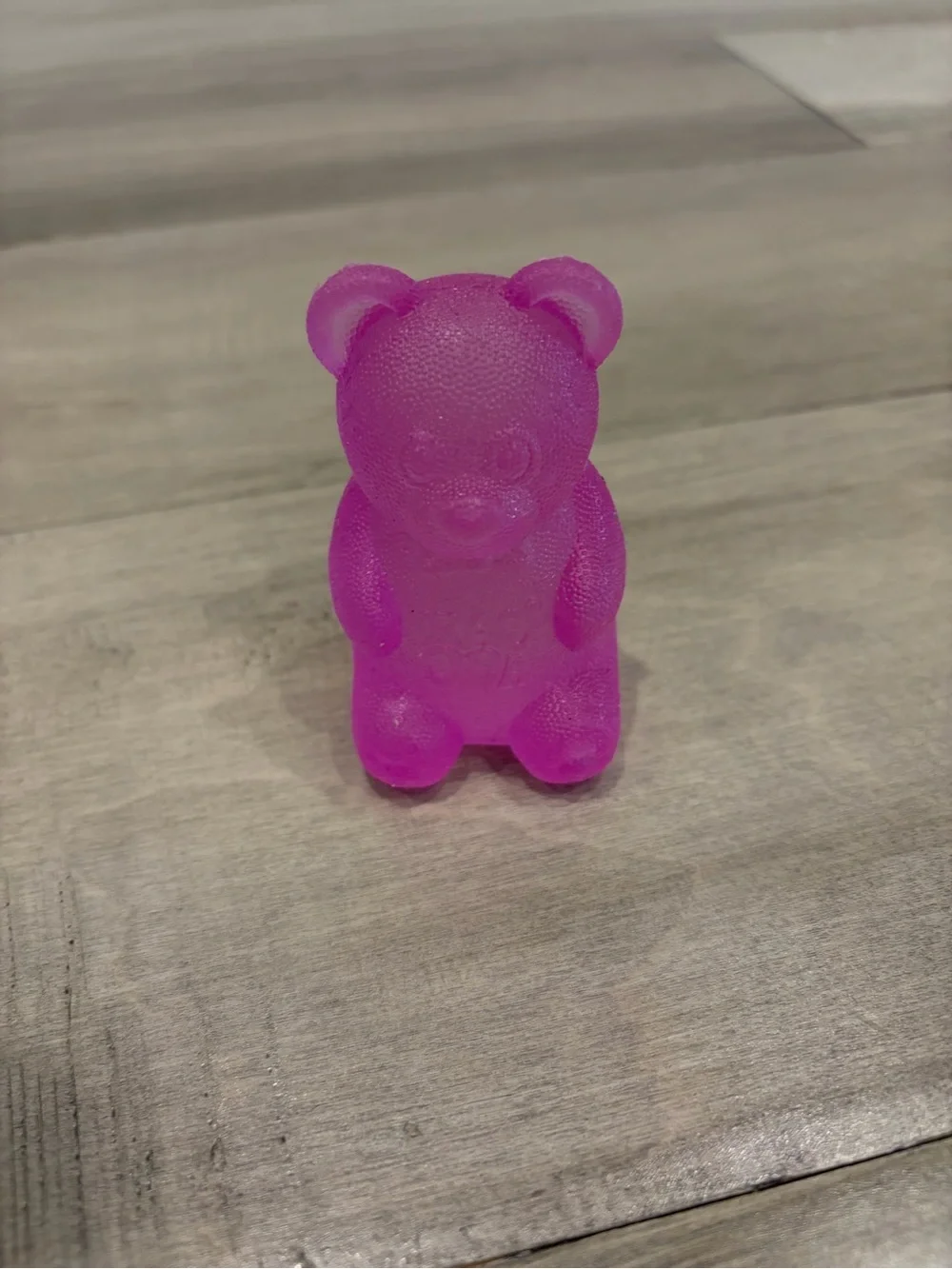 Pink Gummy Bear Squishy - Brand Unknown